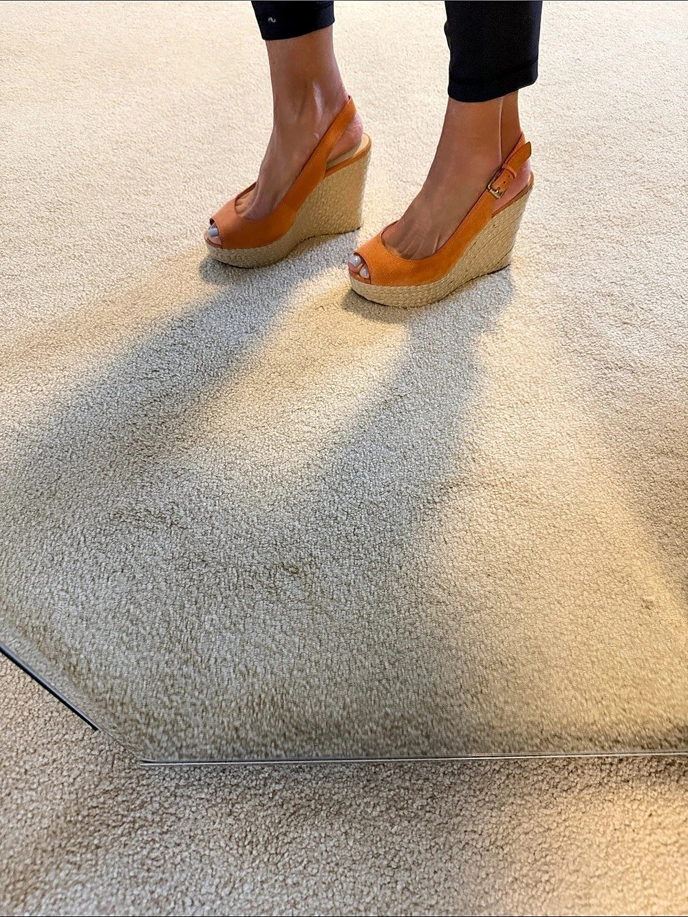 Michael Kors Orange Wedge Sandals